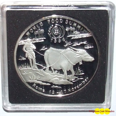 1996 LAOS 50 Kip Silver Proof - World Food Summit